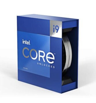 Bild der Verpackung des zum Verkauf stehenden Intel i9-Prozessors.