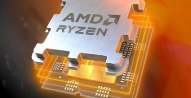 Bild eines Ryzen-Prozessors aus einer AMD-Präsentation