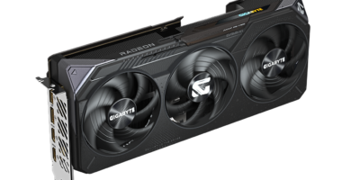 Bild einer Radeon-Grafikkarte auf weißem Hintergrund