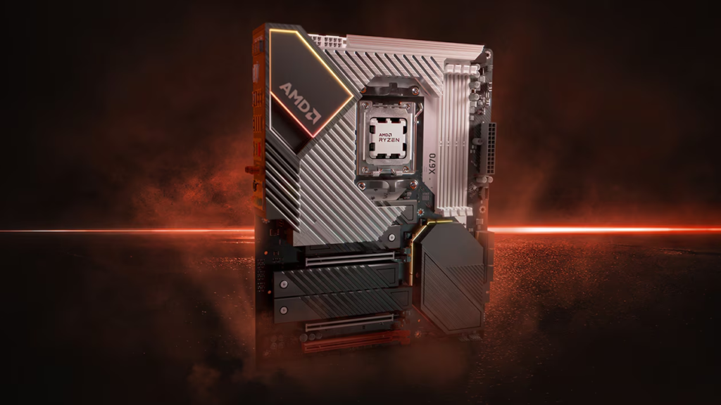 Bild eines Motherboards mit der am5-Architektur