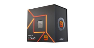 Bild einer Ryzen-Prozessorbox auf weißem Hintergrund