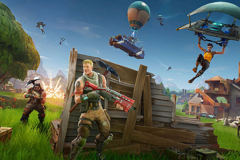Gameplay-Bild des Videospiels Fortnite