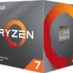 Bild des AMD-Prozessors in seiner Verpackung auf weißem Hintergrund
