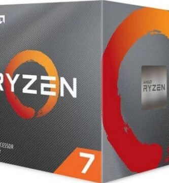 Bild des AMD-Prozessors in seiner Verpackung auf weißem Hintergrund