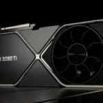 Bild der Grafik auf schwarzem Hintergrund, die Nvidia in seiner offiziellen Präsentation bereitgestellt hat
