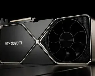 Bild der Grafik auf schwarzem Hintergrund, die Nvidia in seiner offiziellen Präsentation bereitgestellt hat