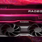Abbildung des Graphen auf rotem Hintergrund aus der AMD-Präsentation